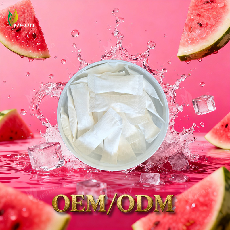 Sachês de nicotina com sabor de melancia