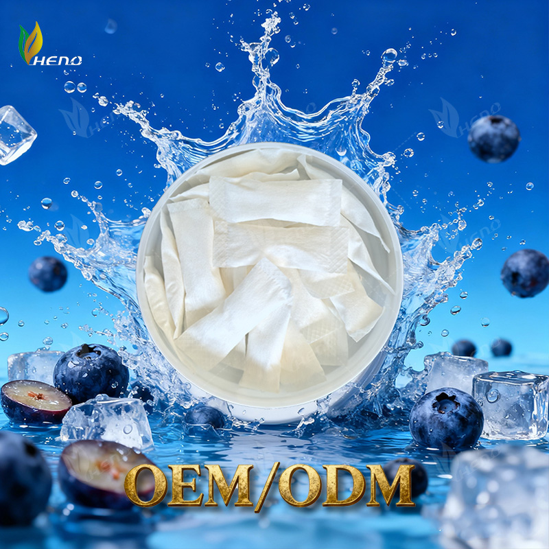 Sachês de nicotina sabor mirtilo refrescante