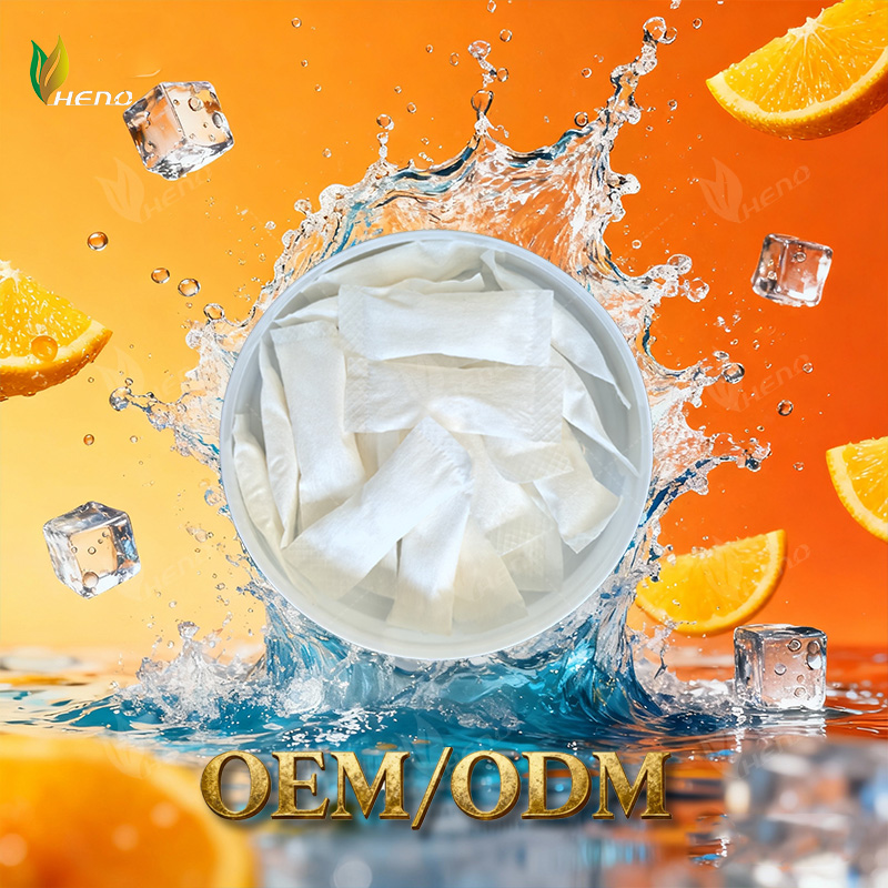 Sachês de nicotina com sabor cítrico