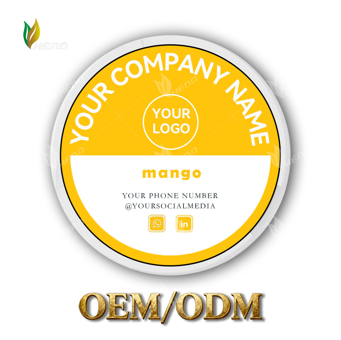 Sachês de nicotina com sabor de manga