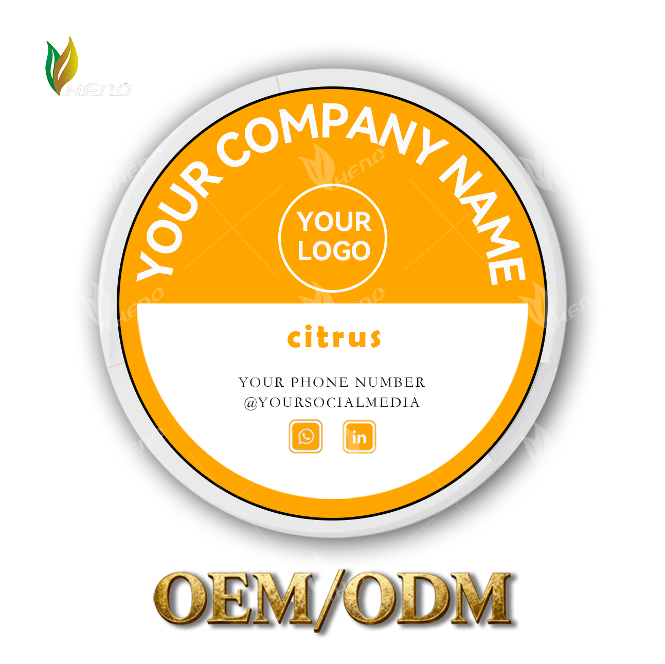 Sachês de nicotina com sabor cítrico