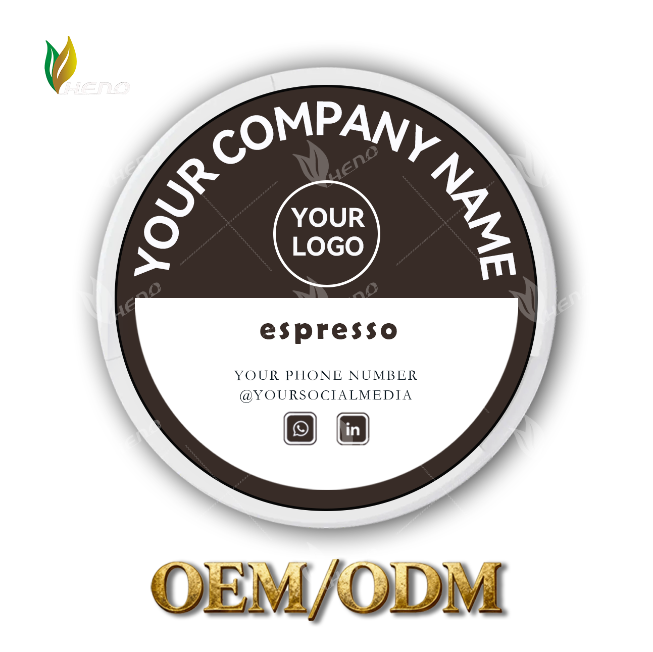 Sachês de nicotina sabor café expresso