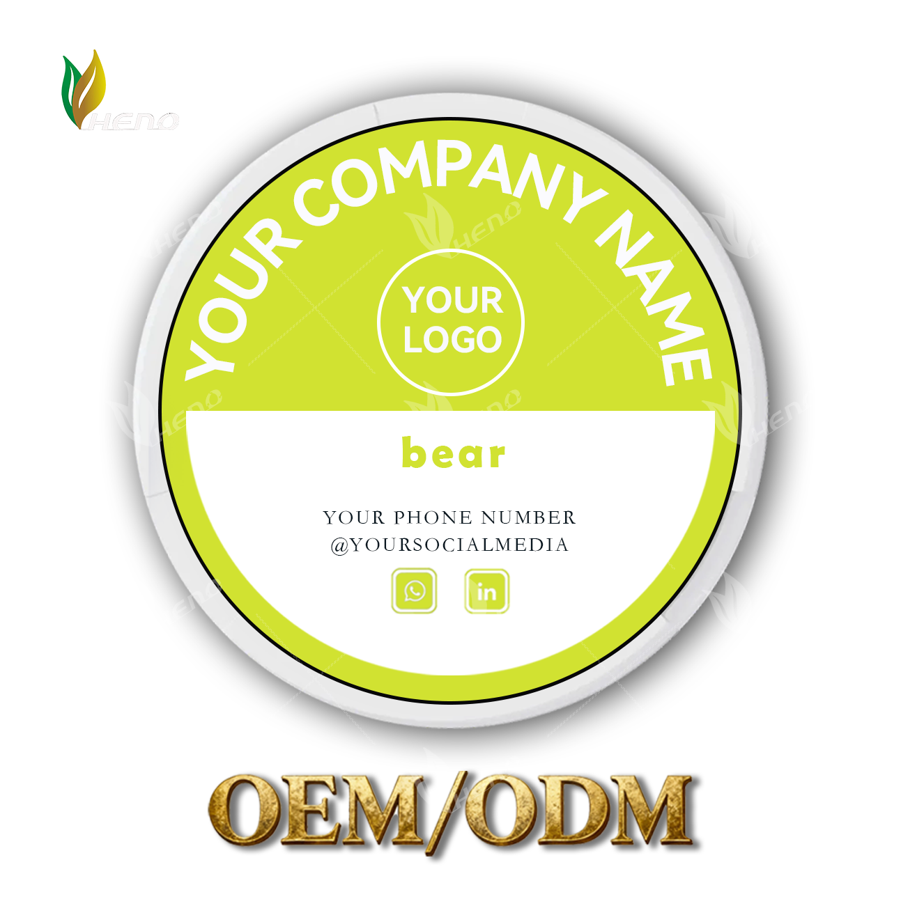 Sachês de nicotina em formato de pera