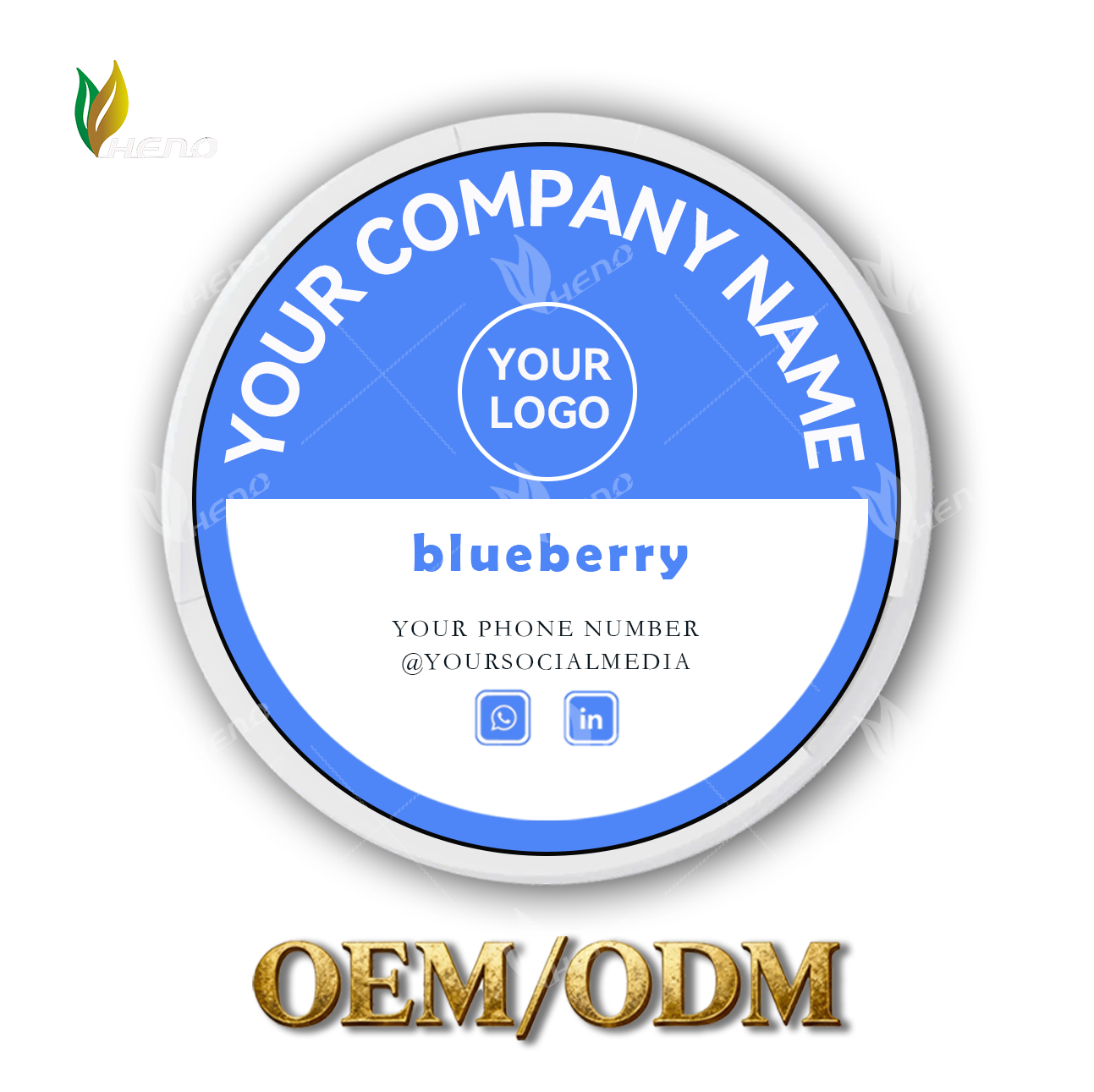 Sachês de nicotina sabor mirtilo refrescante