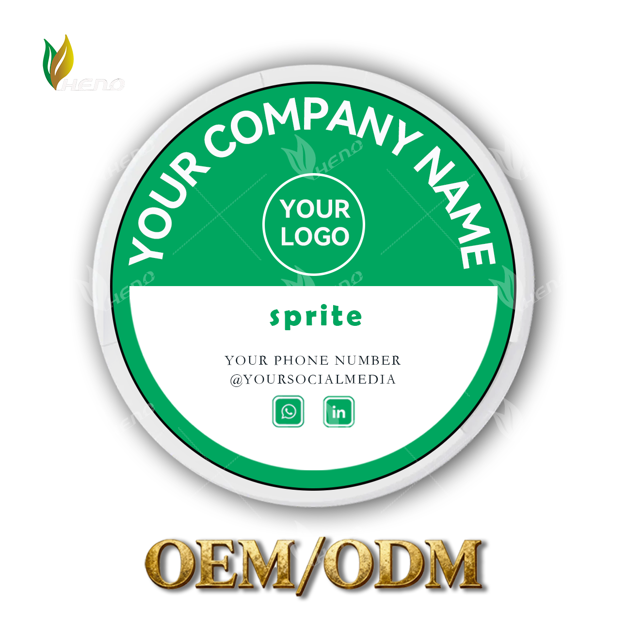 Sachês de nicotina Sprite